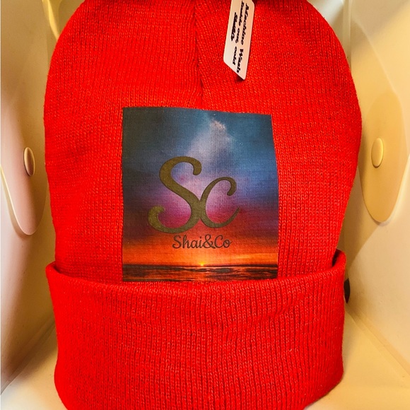 Graphice Designed Beanies (RED) SEE PICTURES - Picture 4 of 5